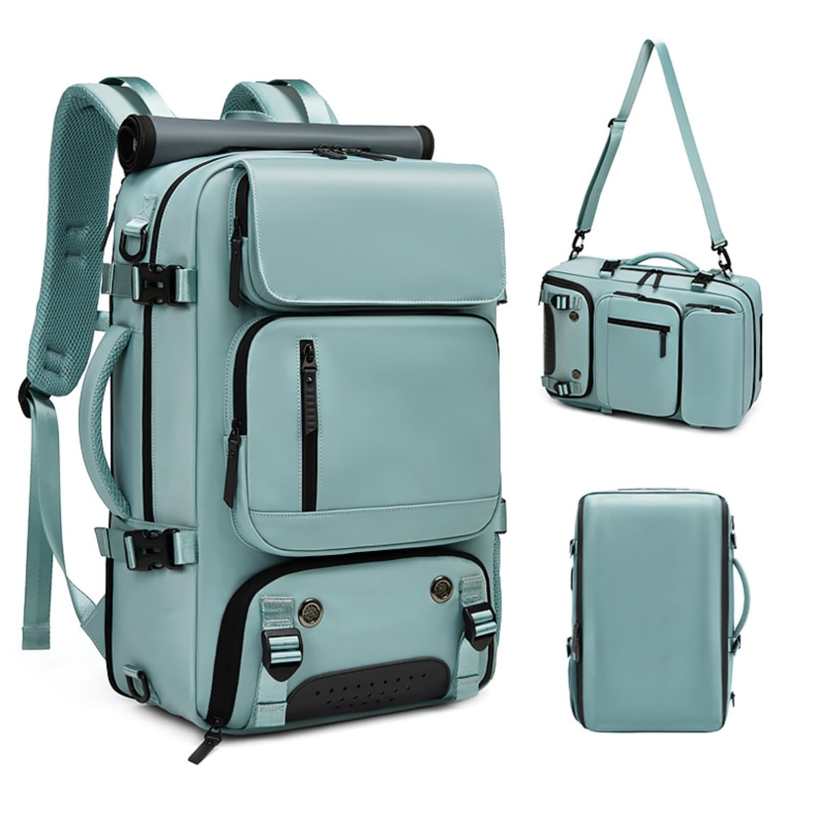 Borsa da weekend impermeabile,zaino for computer pendolare for uomo e donna | Scomparto for scarpe e strato for computer indipendenti, impermeabili e resistenti all'usura, spallacci traspiranti