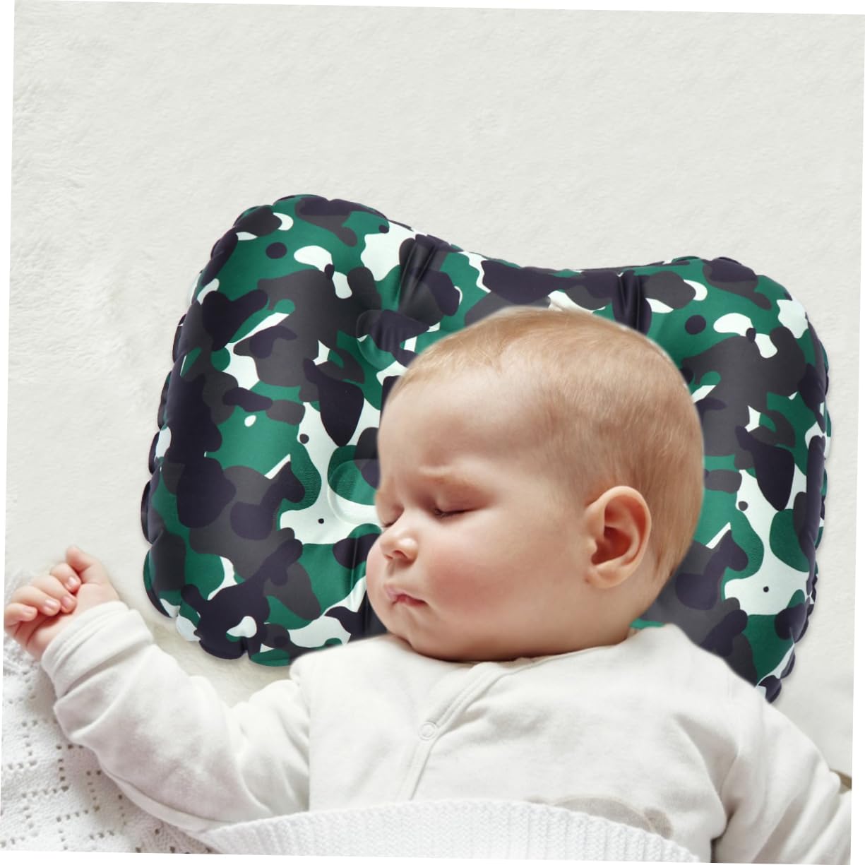 BCOATH Portable Inflatable Rest Pillow Multifunctional Neck Cushion for Outdoor Camping Travel and Daily Use Lightweight Camouflage for Comfort and Support