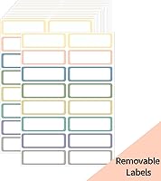 STARLIBOO Removable Waterproof Labels: 240 Colored Stickers (8 Colors, 1x3") for Freezer, Kitchen, Storage - No Residue, Tear-Resistant
