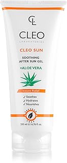 جل للجسم كامل من كليو مهدئ للبشرة الحساسة بعد التعرض للشمس، بخلاصة الصبار، 200 مل