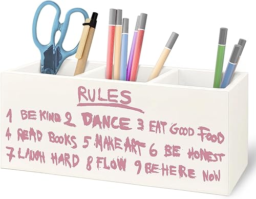 Miniatura 8 de What the Best That Could Happen - Soporte inspirador de madera para lápices para accesorios de escritorio de oficina, decoración de escritorio ¿Qué