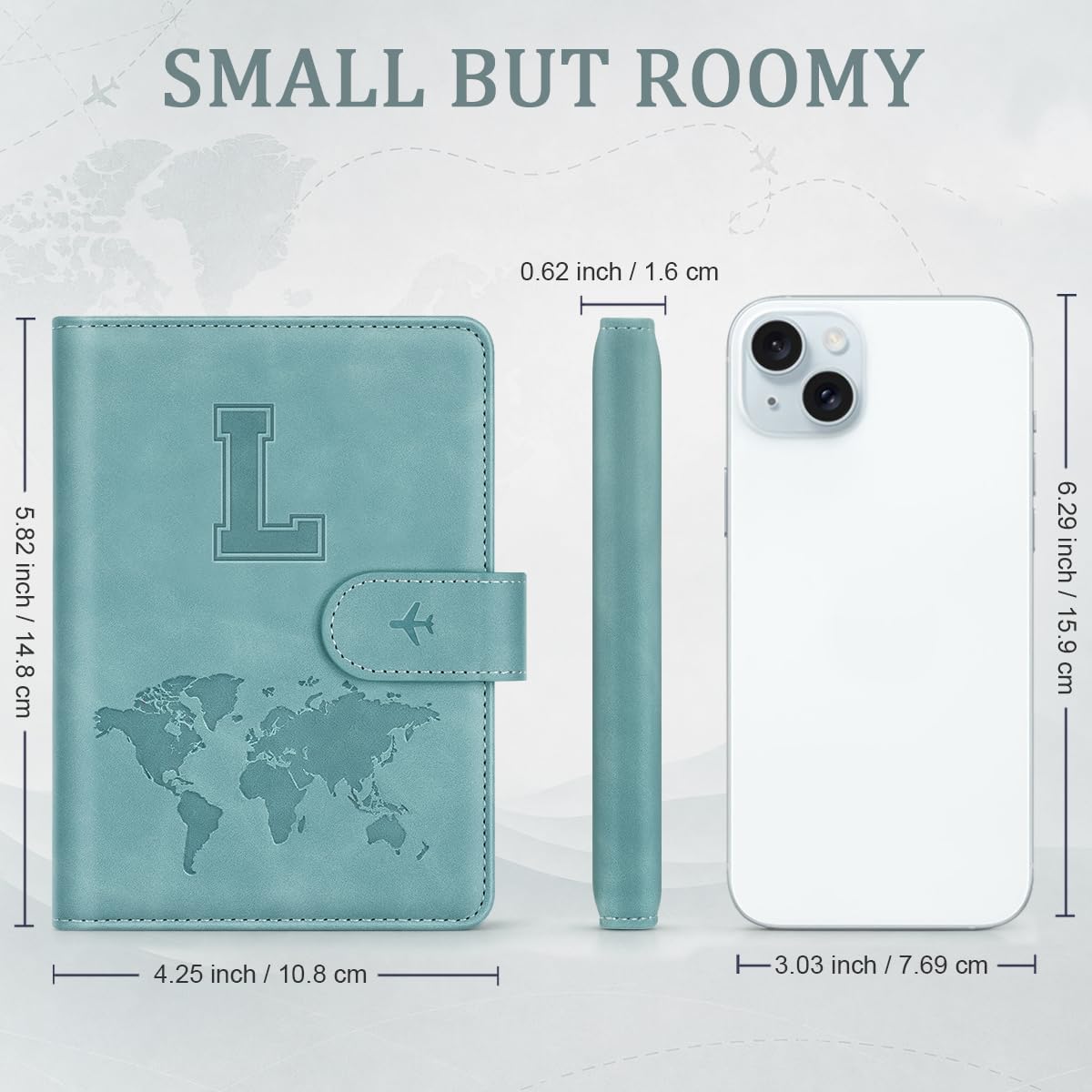 Passport Holder for Travel Essentials Personalized Initial Wallets image 5