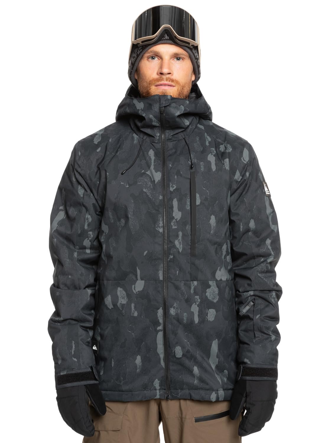 Quiksilver Snow Jacket Mission Printed JK Men Black M
