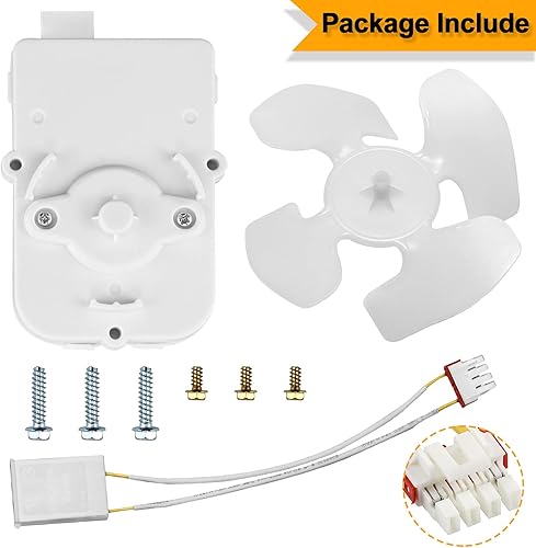 Miniatura 2 de W10124096 Kit de motor de ventilador de condensador compatible con refrigeradores Whirl-Pool Kitche-Naid reemplaza piezas 2188538 2188727 W10130108