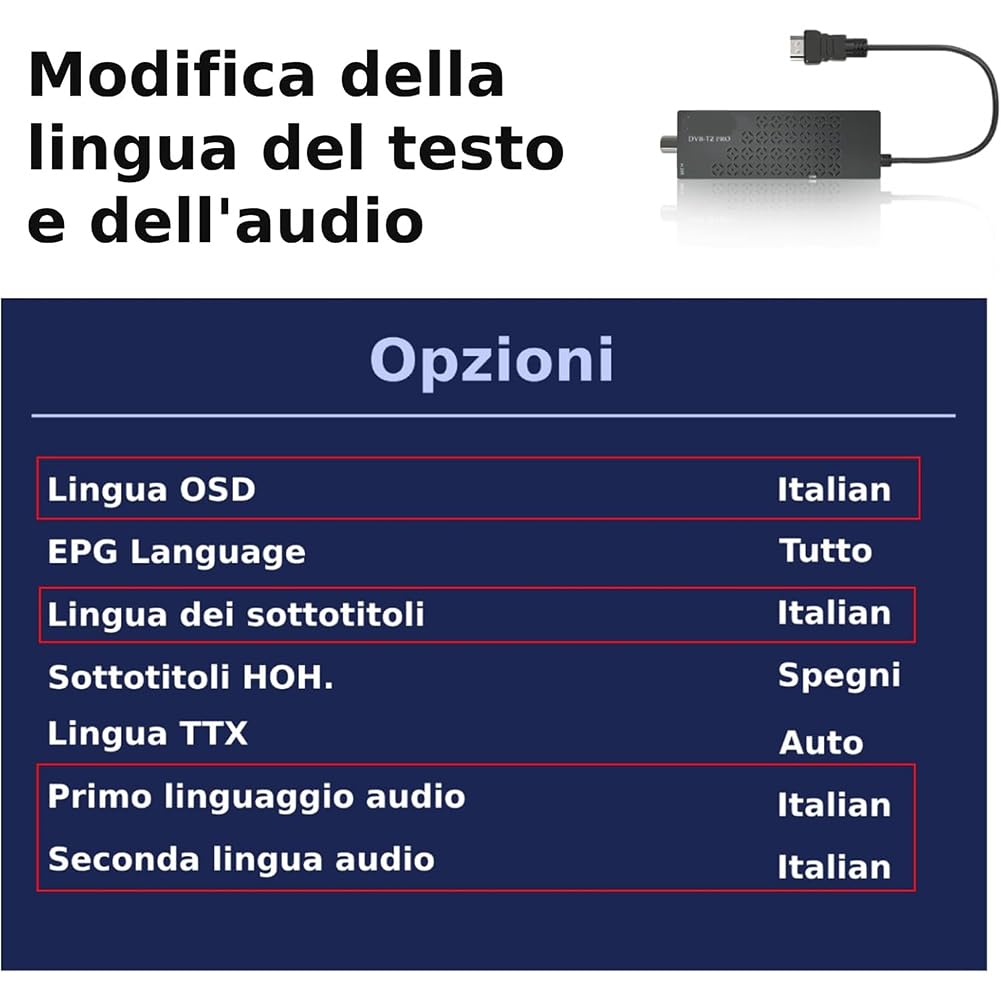 Descodificador TDT HD Sintonizador TDT HD Compatible con Decodificador DVB T2 H265 HD Euroconector TDT HD Full HD 1080p para WiFi Enchufe UE