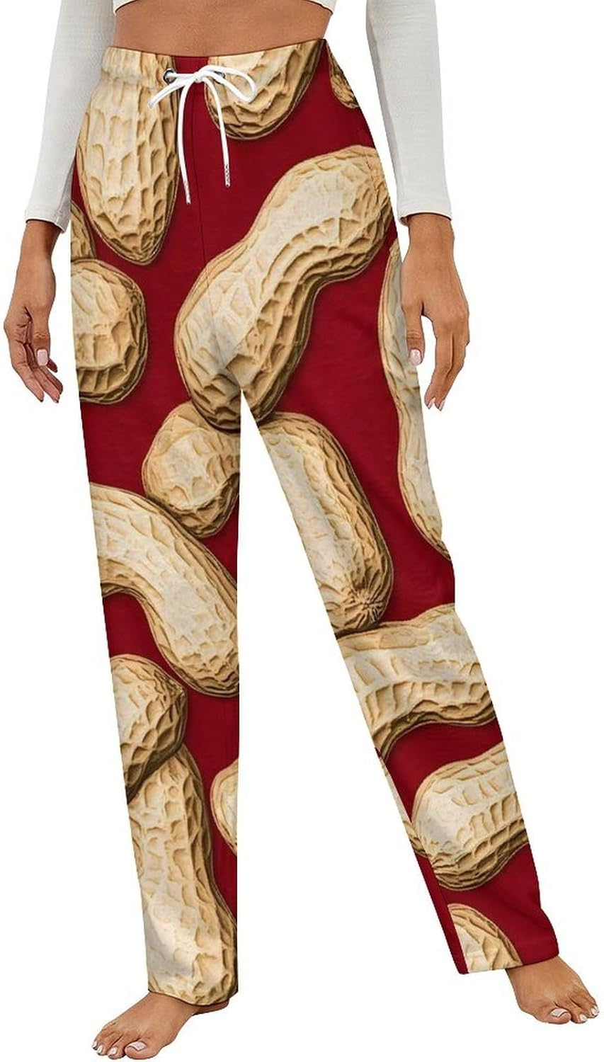 Nuts Fuzzy Pajama Pants Fleece Bottoms Women Soft Plush Lounge Pants