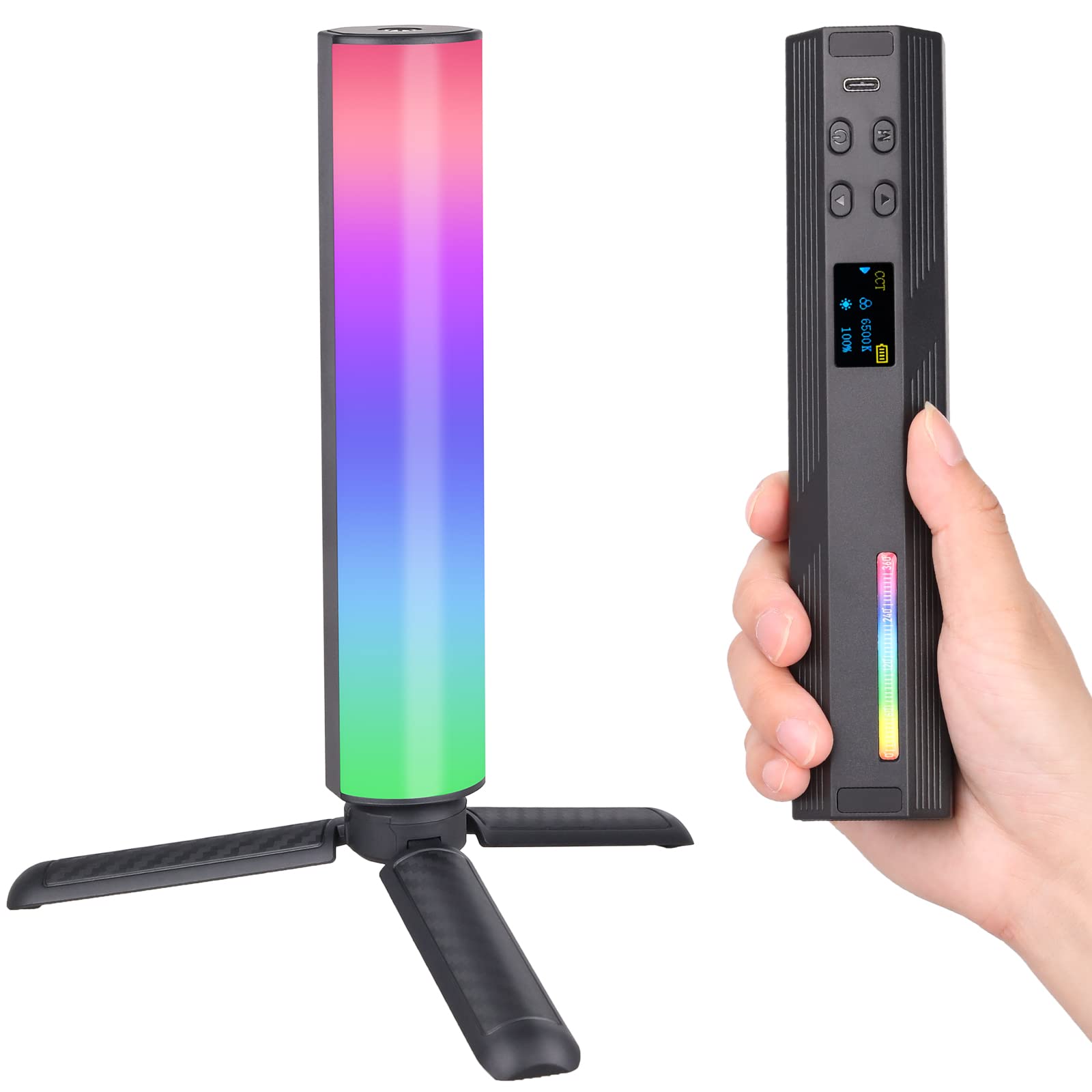 Tubo Led Rgb Neewer Barra De Luz Led De Mano Magnu00e9tica