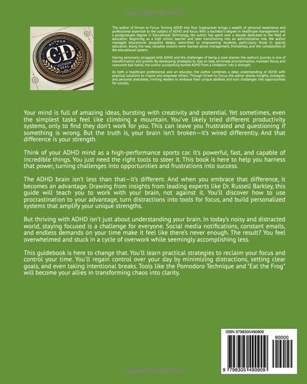 Driven to Focus: Turning ADHD into Your Superpower: Master Your Mind, Harness Your Strengths, Achieve Extraordinary Results - Image 2
