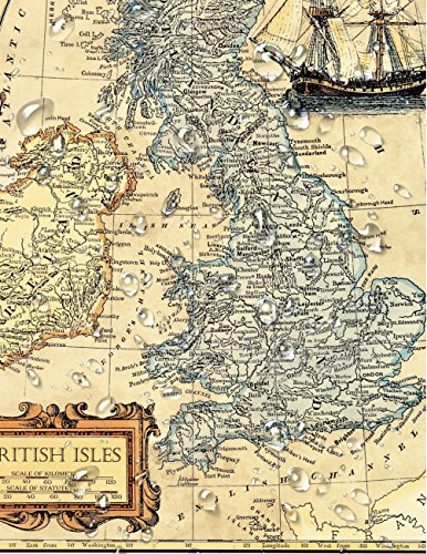 Image of DECORARTS - Vintage British Isles Map Canvas Wall Art, Antique UK Map England Scotland Ireland for Wall Decor, Hand-Stretched Giclee Print, Office Study Decor, Handcrafted in USA, 16x20''