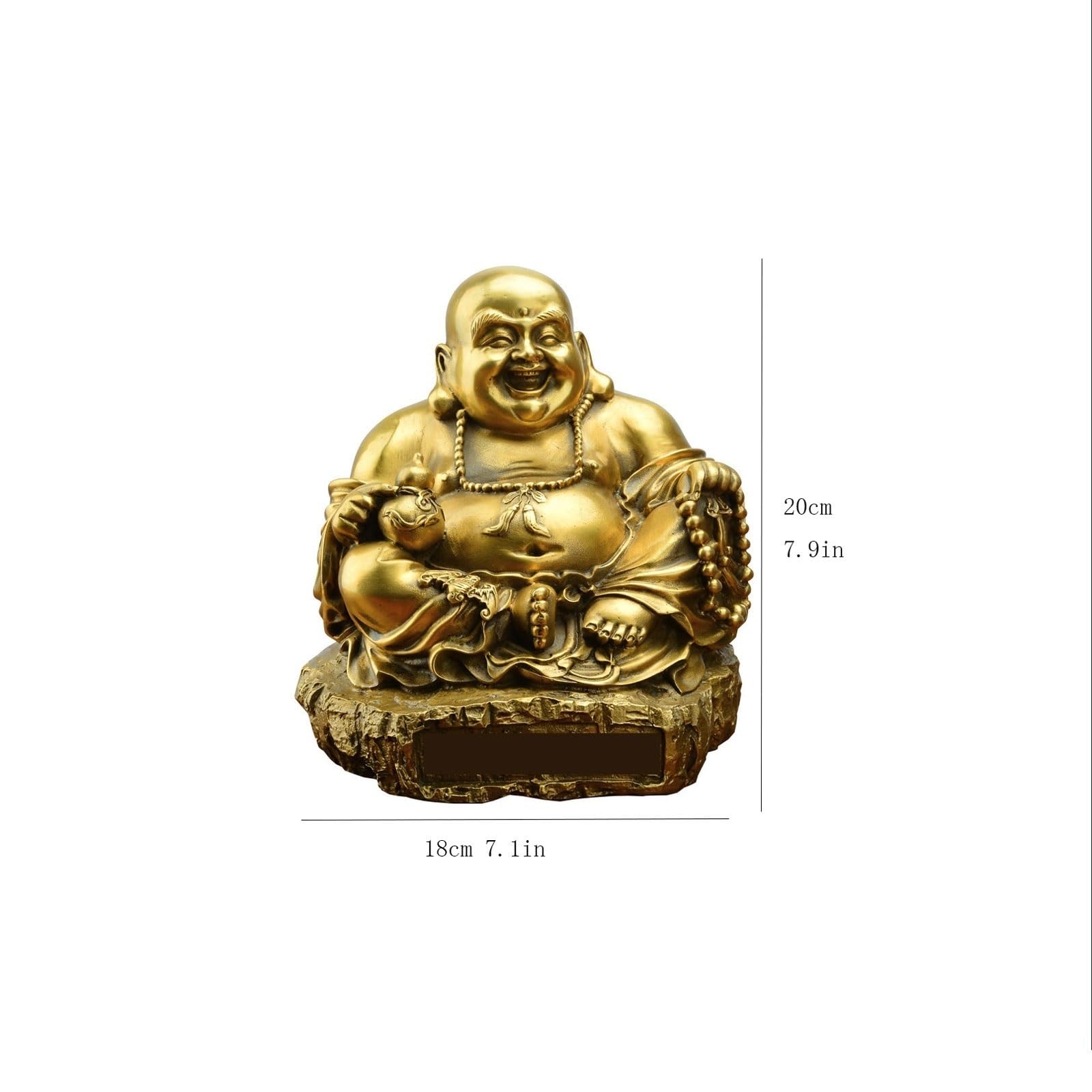 Posąg Buddy do wnętrz Feng Shui Bodhisattwa Statua Szczęśliwy uśmiechnięty posąg Buddy Rzeźba Statua Wystrój Domu Gratulacje Prezent Medytująca Statua Buddy Rzeźba