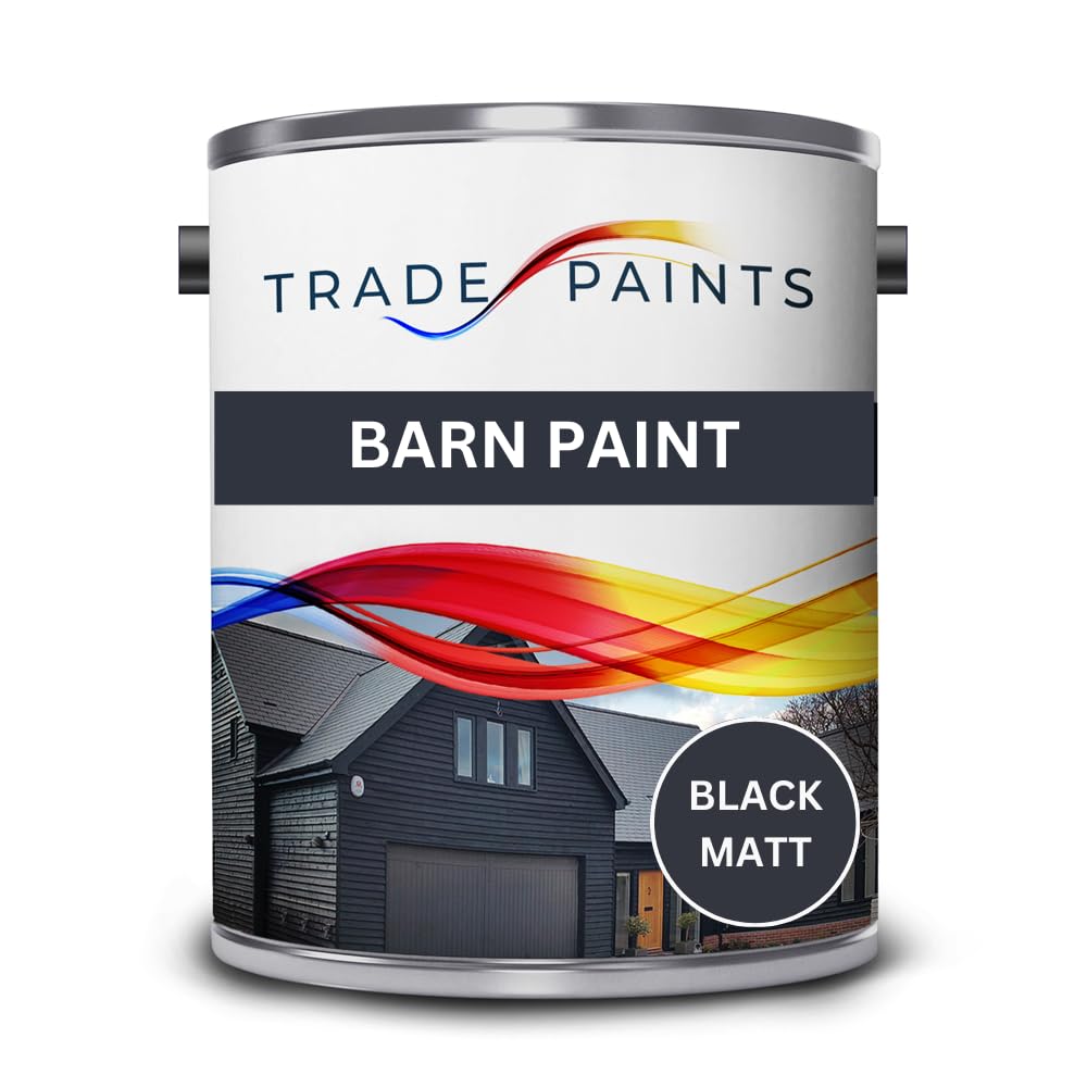 Barn Paint - Black Matt Finish - 5 Litre