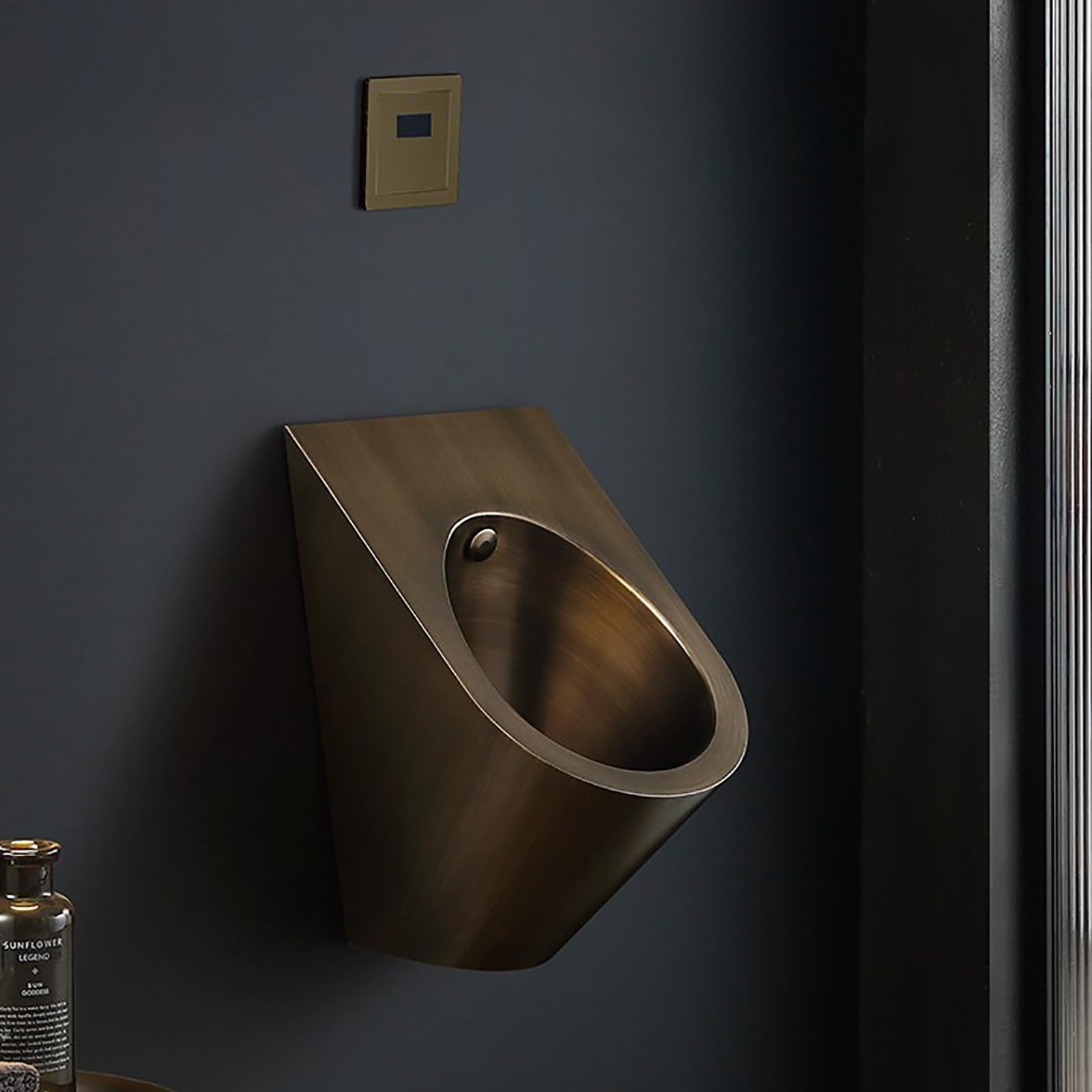 OTQEFTN Bar Urinals, Stainless Steel Urinals, Intelligent Induction Design, Urinals for Men Spill Proof, Garage Urinal, Urinals for Men Bathroom, Outdoor Toilet, Automatic Induct