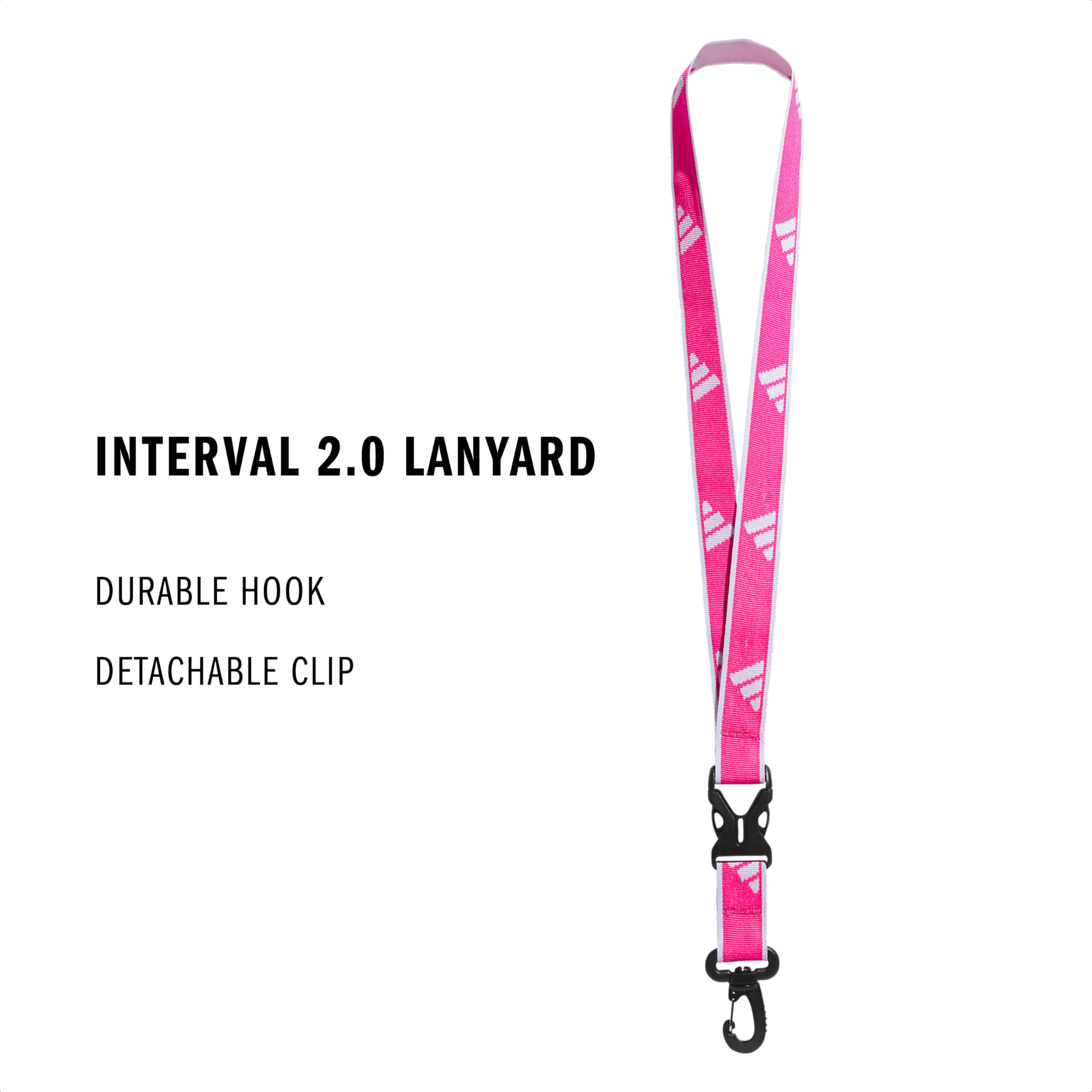 adidas Interval Lanyard, Team Shock Pink/White/2, One Size