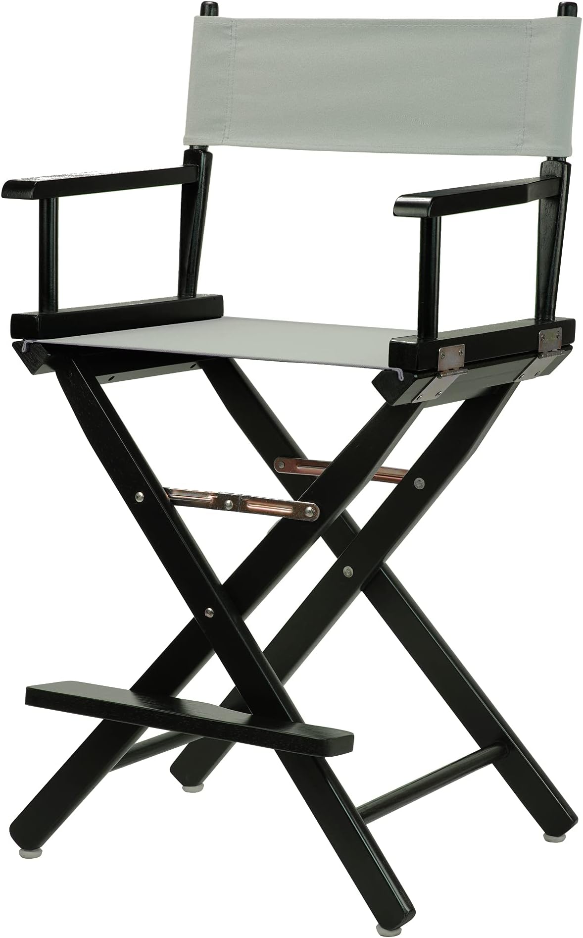 24" Director's Chair Black Frame-Gray Canvas