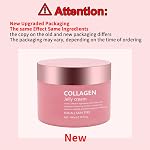 Collagen Jelly Cream - Contains Niacinamide & Freeze Dried Hydrolyzed Collagen -Elasticity & Hydration - Reduce Fine Lines & Dullness - Korean Glass-Shiny Skin Suitable for All Skin Types (3.38 Fl.Oz)