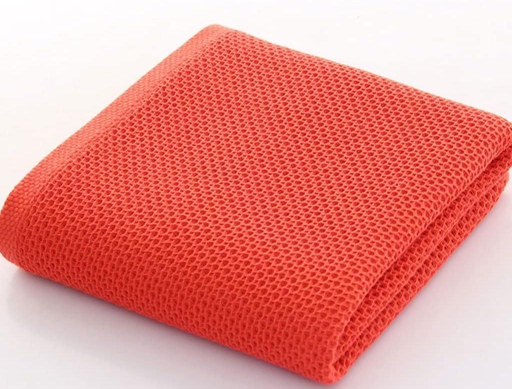 Honeycomb Waffle Cotton Towel for Super Absorption Soft Waffle Bath Towel(D)