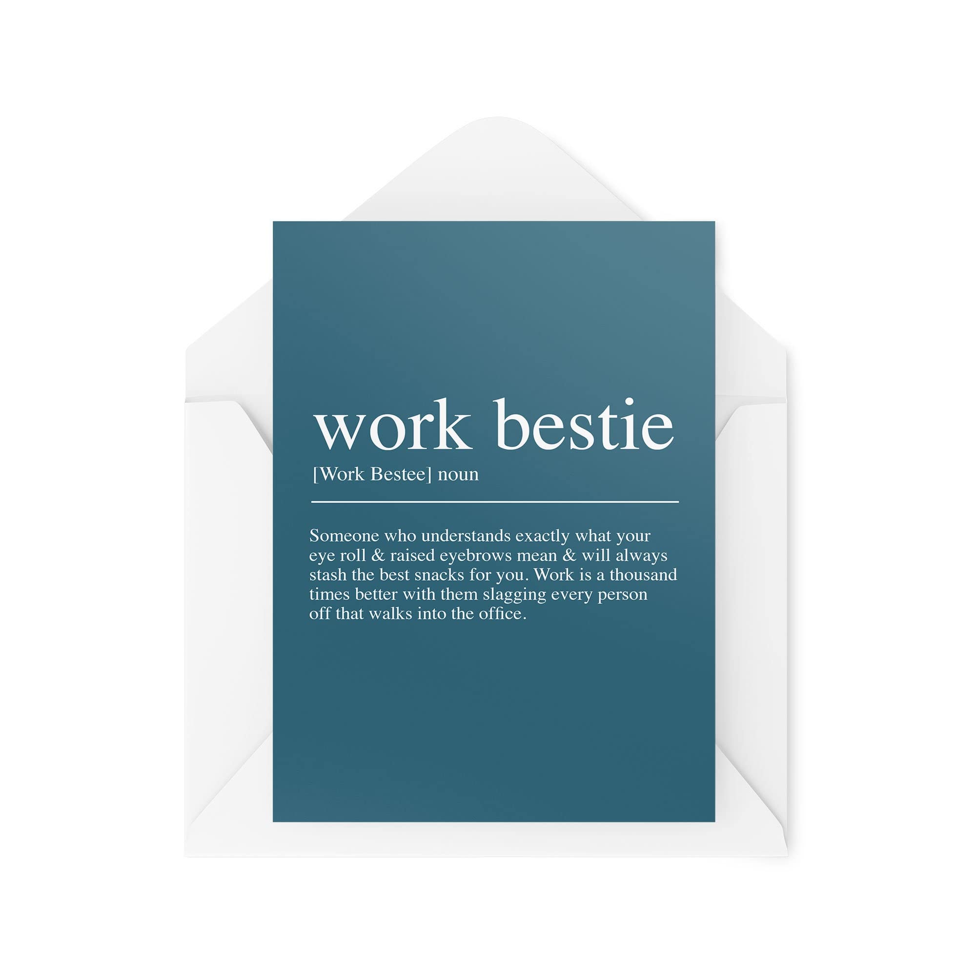 Tongue in Peach Novelty Greeting Cards Work Bestie Birthday Work Colleague Office Banter Best Friend Joke CBH1241 TIP_CARDS_CBH1241 A5