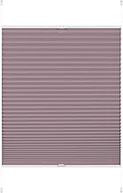 GARDINIA Pleated Blind, No Drilling Required, for Clamping, Opaque, Folding Roller Blind for Blackout, Privacy Screen, Adjustable from 6 mm - 30 mm, Greta, Mother of Pearl Pink, 50 x 130 cm