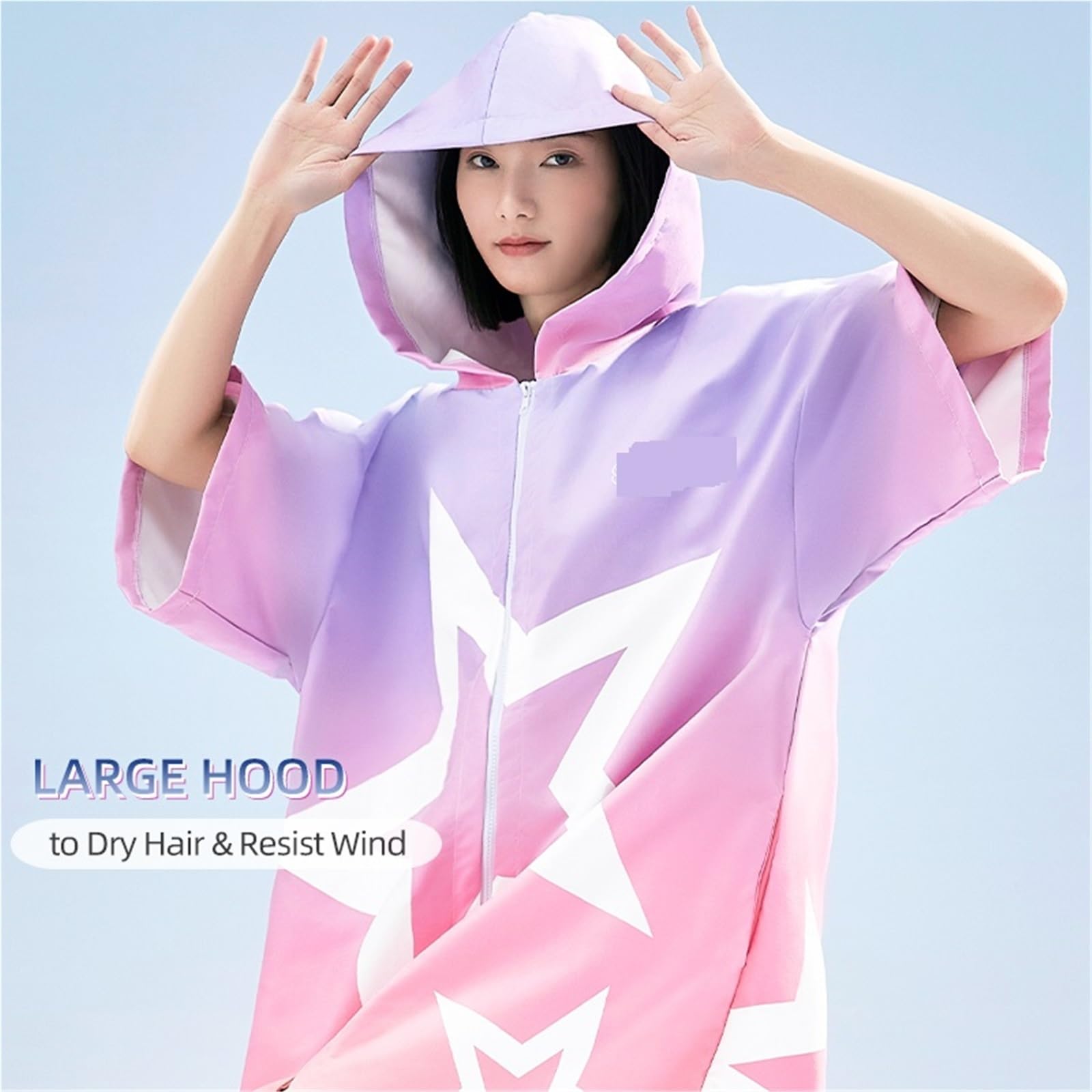 Poncho da spiaggia ad asciugatura rapida, poncho surf, coperta, asciugamano nuoto, felpa con cappuccio, muta sub for e per Spiaggia e Sport Acquatici