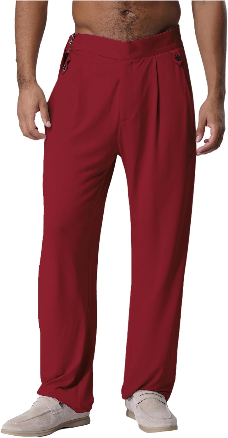 Men's Latin Ballroom Dance Pants Straight Leg Pants Samba Rumba Tango Dance Performance Costume