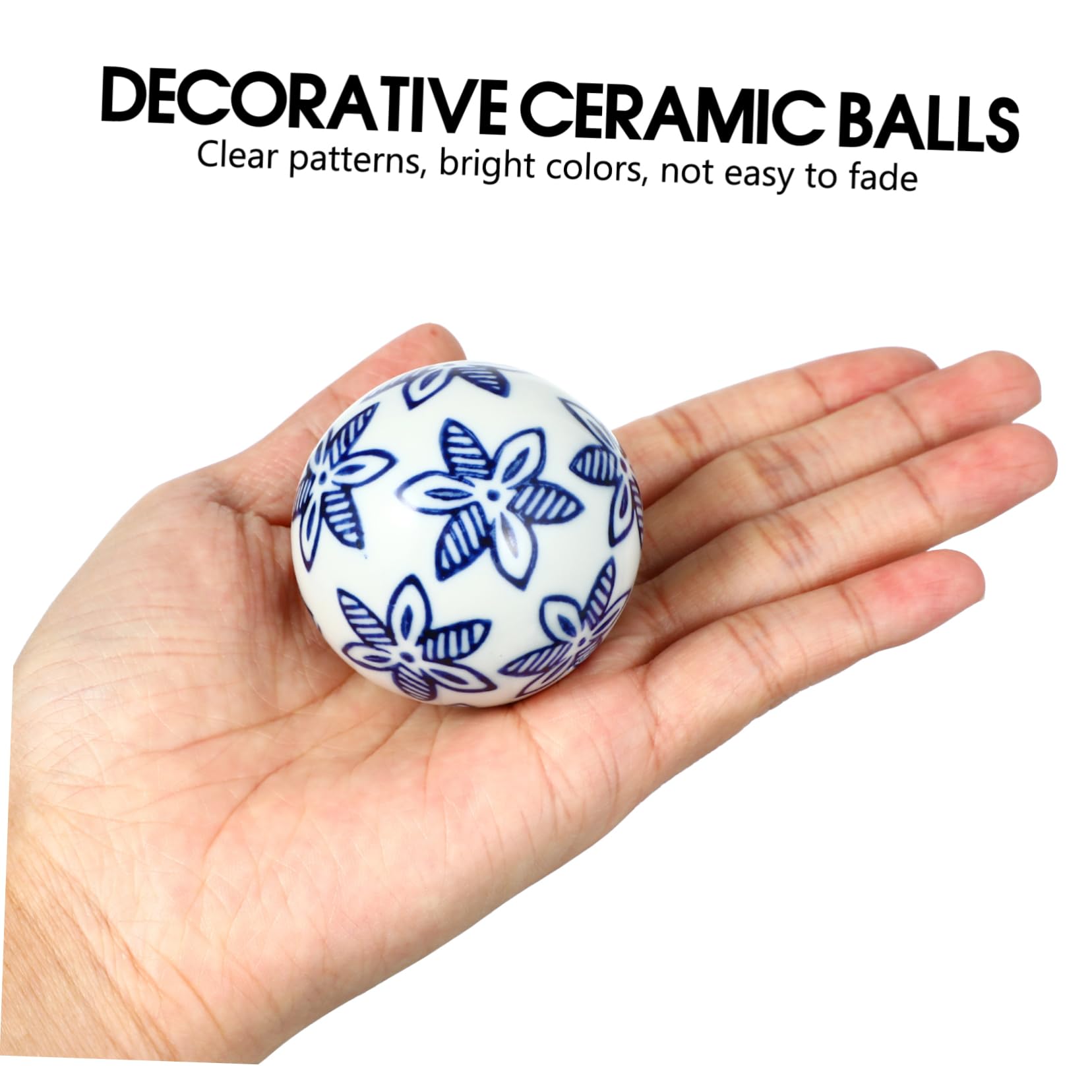Yardenfun 3Pcs Ceramic Decorative Ball Green Vases Swimming Pool Floats