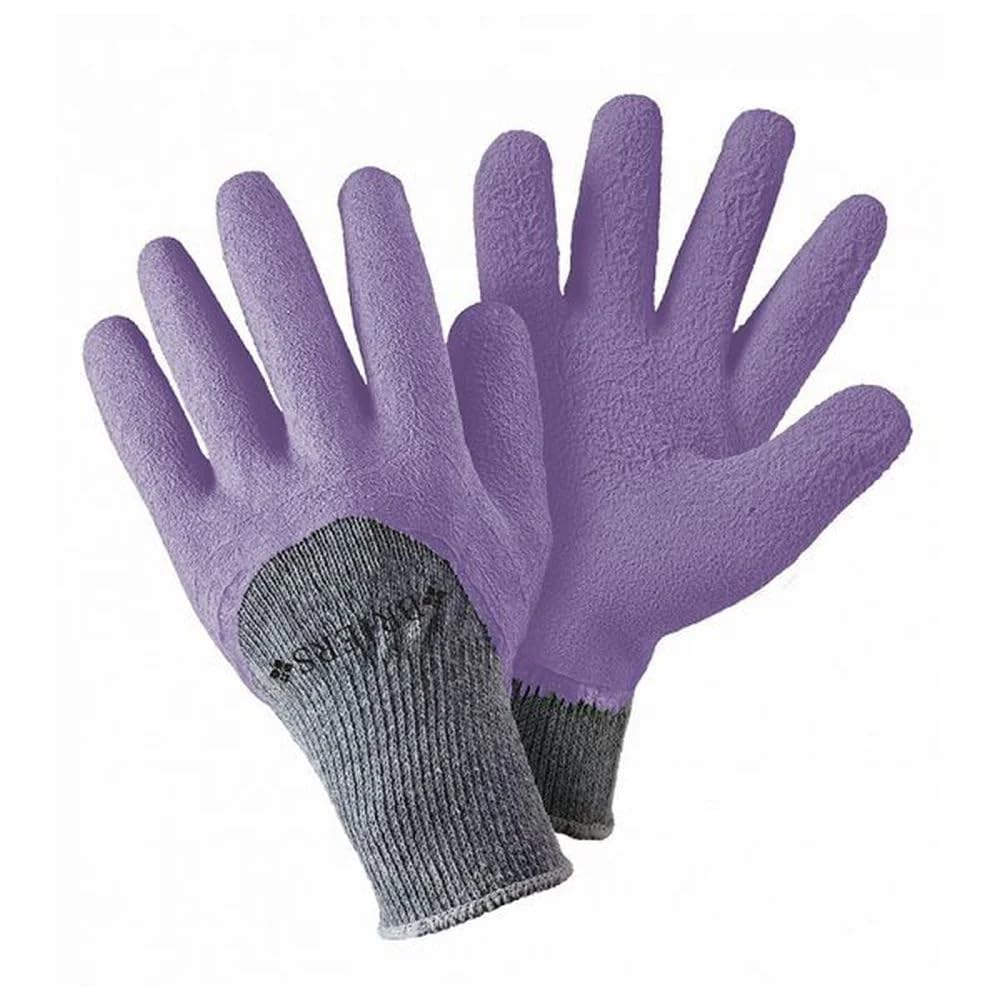 Briers Cosy Gardening Grip Coated Gloves Purple Twin Pack Small Size 7