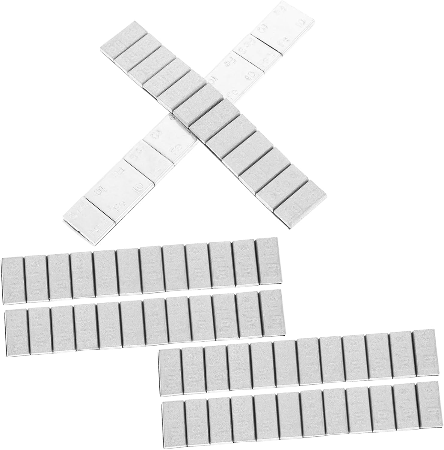 7 Strips Heavy Duty Tire Balancing Weight Blocks for Vehicle Wheel Replacement Steel Tire Weights for Car and Motorcycle