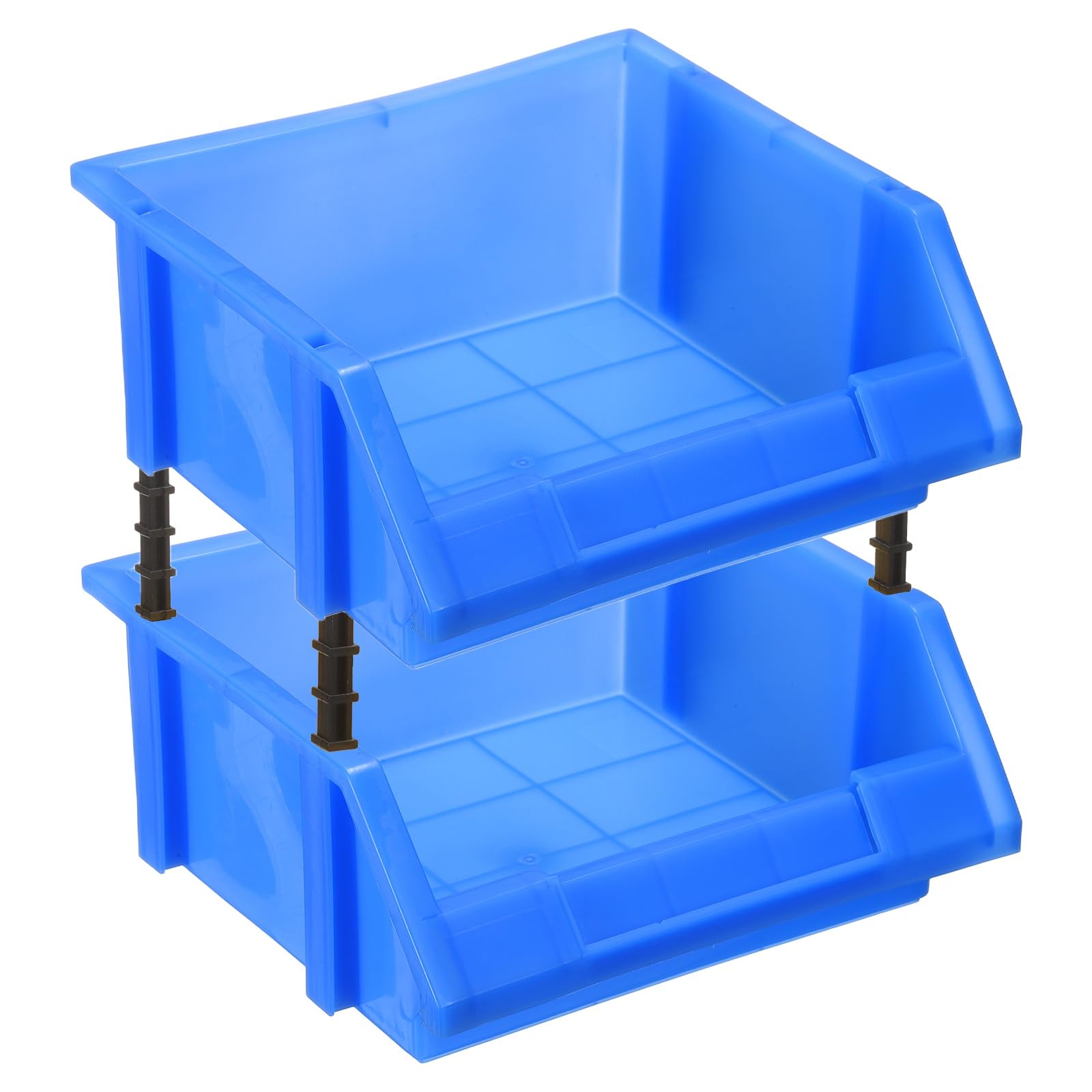 Amazon｜uxcell 2個セット プラスチック棚収納ボックス 15x15.5x7.5cm