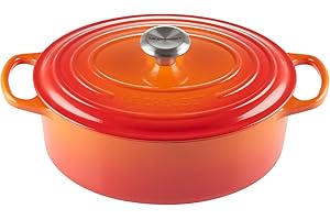 Le Creuset Enameled Cast Iron Signature Oval Dutch Oven, 5 qt. , Flame