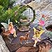 Mood Lab Fairy Garden Kit - Swing Set of 6 pcs Miniature Figurines & Accessories - Hand Painted for Outdoor or House Decor