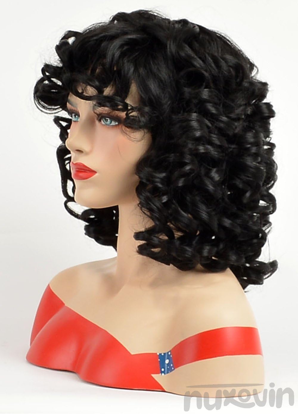Amazon.com : Nuxovin Kinky Curly Afro Wigs Human Hair for  display picture 3