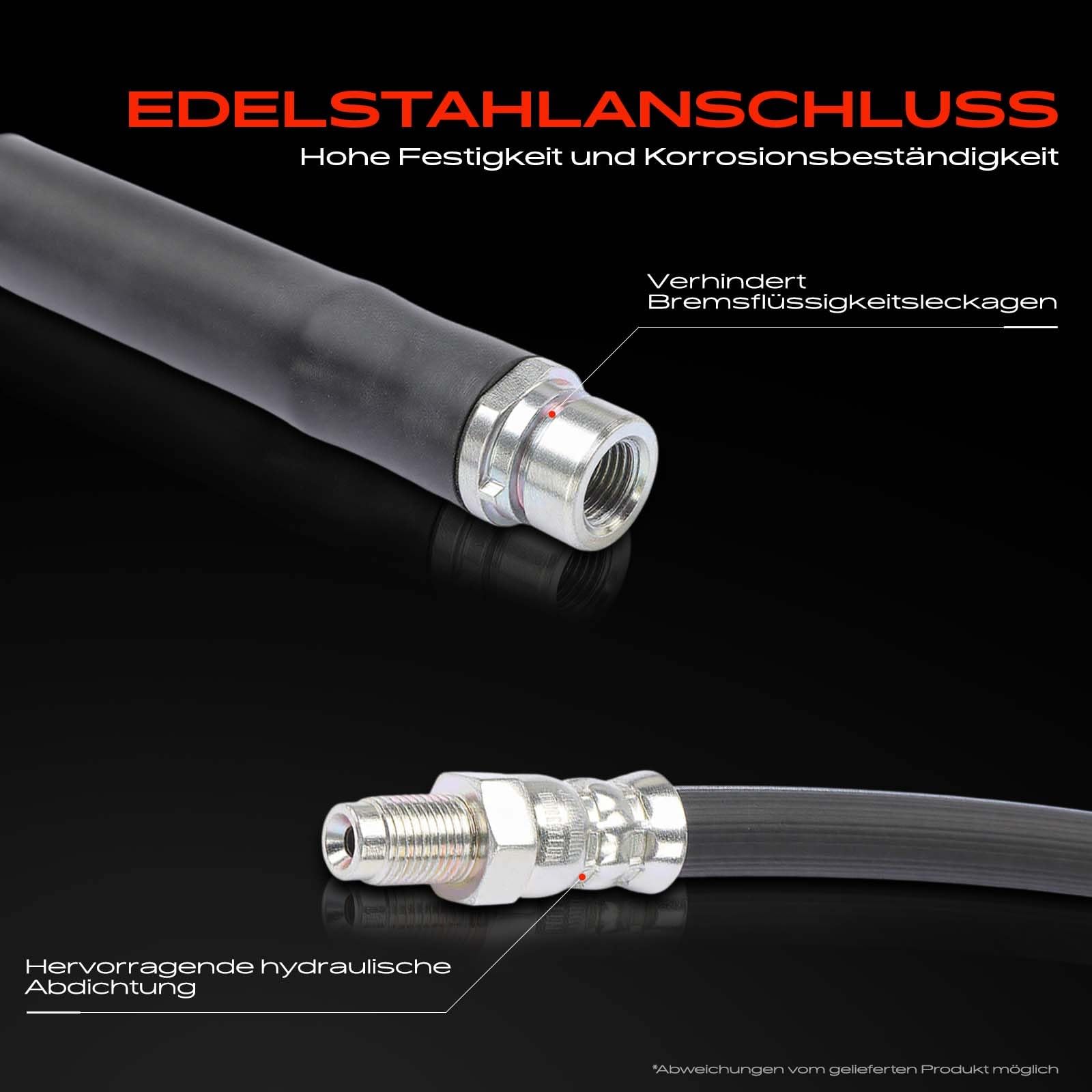 Frankberg 2x Bremsschlauch Bremsschläuche Hinten Links Rechts Kompatibel mit C-Max II DXA/CB7 DXA/CEU Focus III Grand Stufenheck Van Replace# SL6374