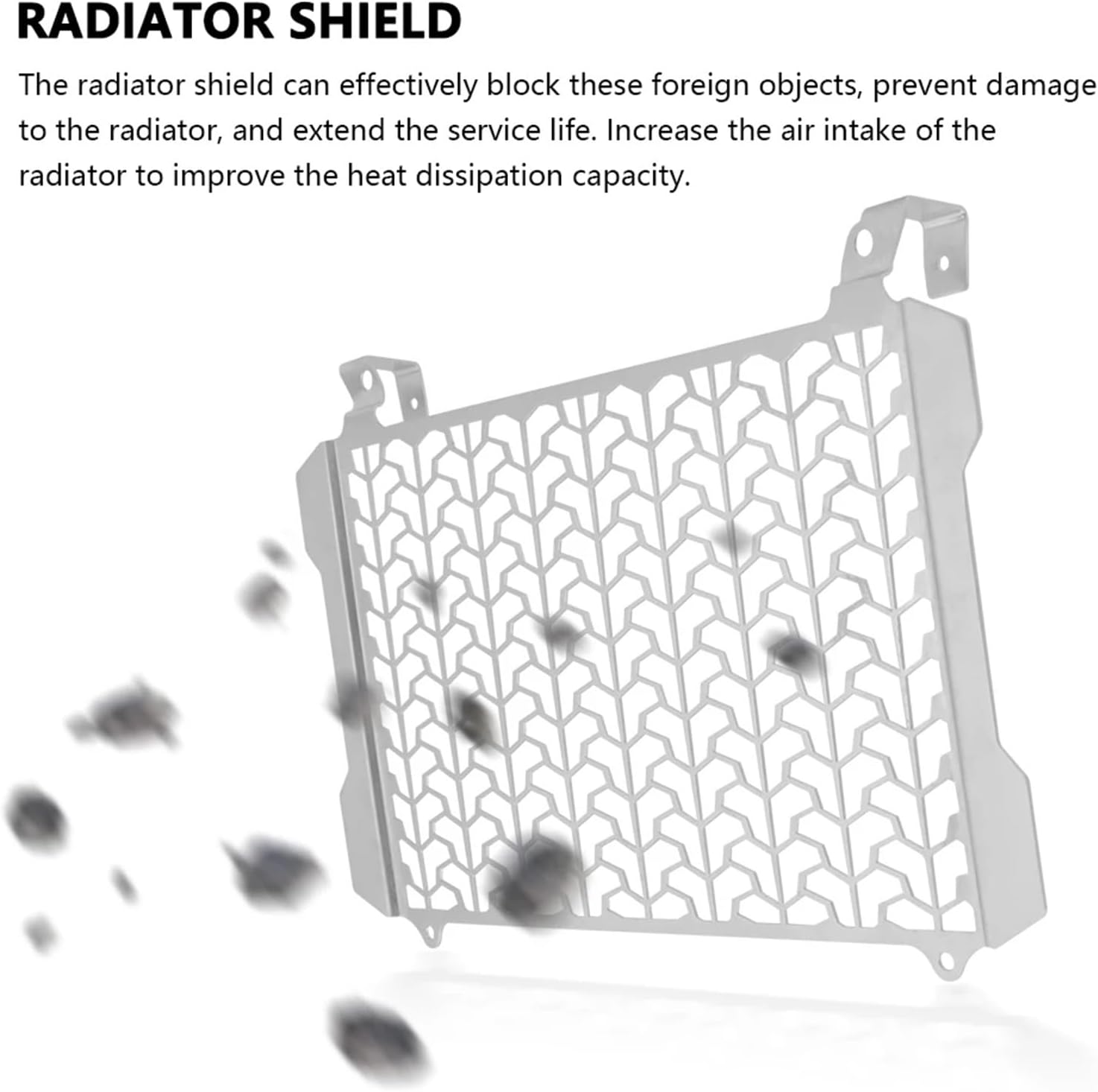 PLOT用11段ラウンド オイルクーラーガードSB ブレーキキャリパー冷却 ブレーキキャリパーエアダクト バイク用オイルクーラープロテクター ラジエーターグリルガードカバー CB100