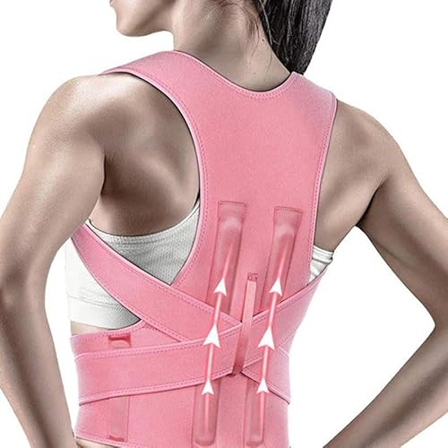 KDBDFC Waist protector Long waist disc sports High elastic breathable fitness long-term(Pink,XL)