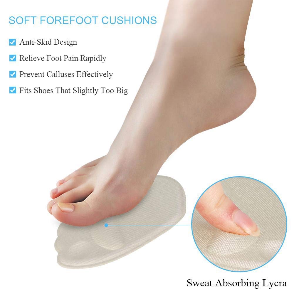 Cuscinetti per Piedi Antiscivolo Cuscini per Piedi con Tacco Alto, Cuscinetti in Gel per Piedi Cuscini per Piede Donna, Cuscino per Donna, Cuscinetti per Tallone