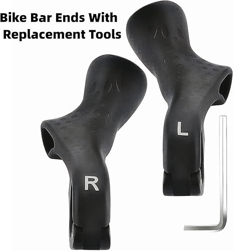 Miniatura 4 de Extremos ergonómicos para barra de bicicleta: 1 par de agarres fluorescentes para manillar de bicicleta de montaña, extremos extensores de manillar