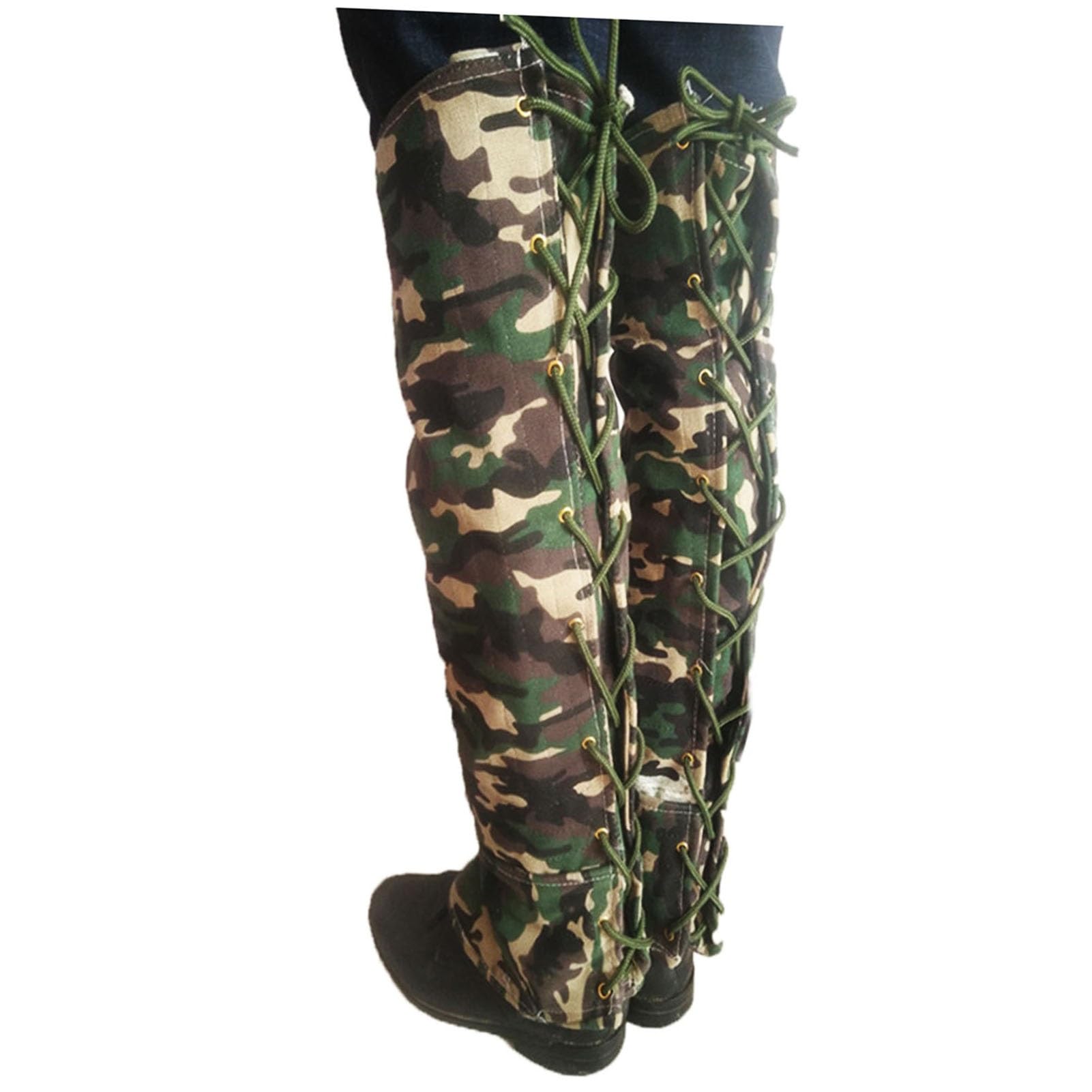 GCGC Polainas For Senderismo, Polainas A Prueba De Serpientes For Exteriores, Polainas Por Encima De La Rodilla, For Hombres Y Mujeres, For Montaña, Nieve, Senderismo, Esquí, Caminatas, Escalada