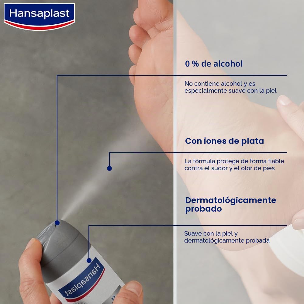 Hansaplast Fuß Spray Silver Active, 150 ml Solución