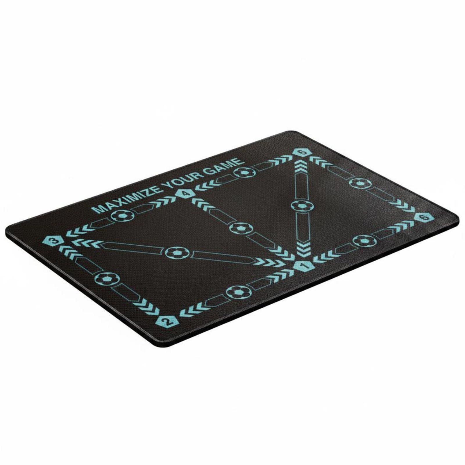 Printed Drill Patterns Football Training Mat Numbered Zones Ball Control Training Mat Anti-Slip Sports Gear Rubber Base, Blue, 80x120cm|Home Improvement|Must Have Home Tools|Multipurpose-image-48