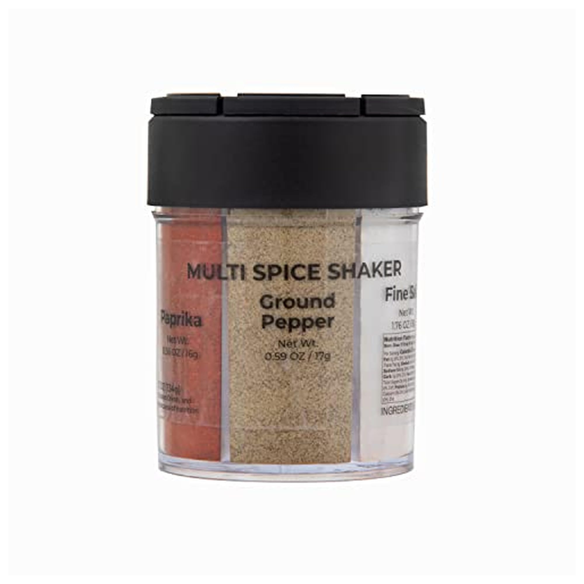 Kamenstein Round Multi Spice Container, Filled with Spices, 3.07 x 3.07 x 4.02 Inch