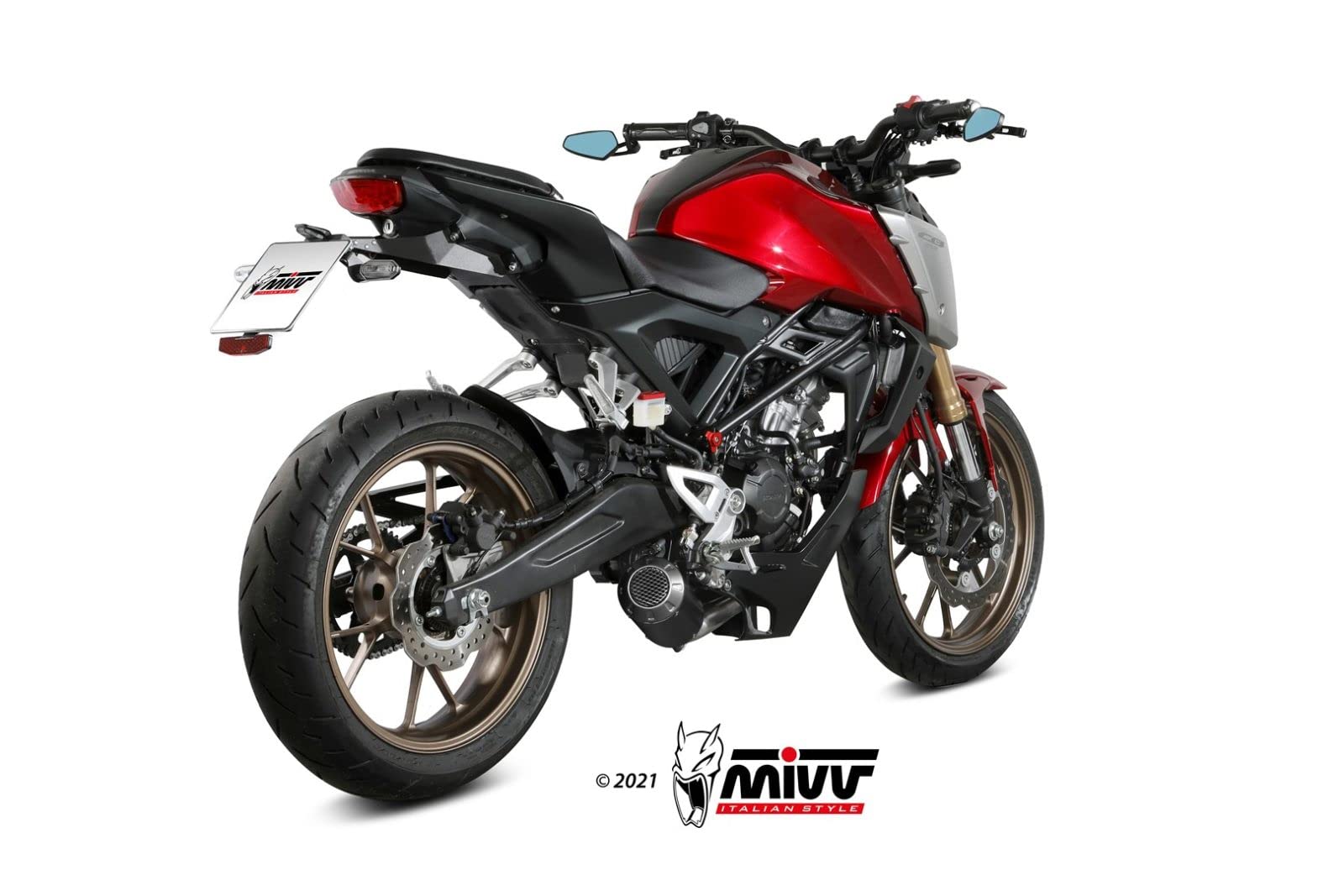 Mivv Mk3 Honda Cb 125 R 2021-24 H.078.sm3b Not Homologated Full Line System Not Homologated