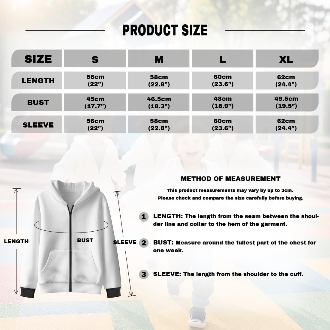 chaqlin Sudaderas con capucha de manga larga para niñas, suéter con capucha para niños S-XL