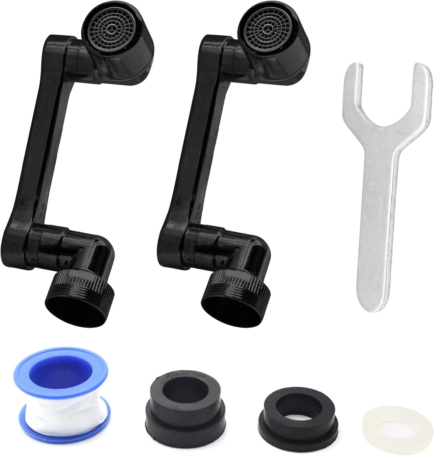 TAIFAM 2 Pack Faucet Extender for Bathroom Sink, Universal 1080° Swivel ...
