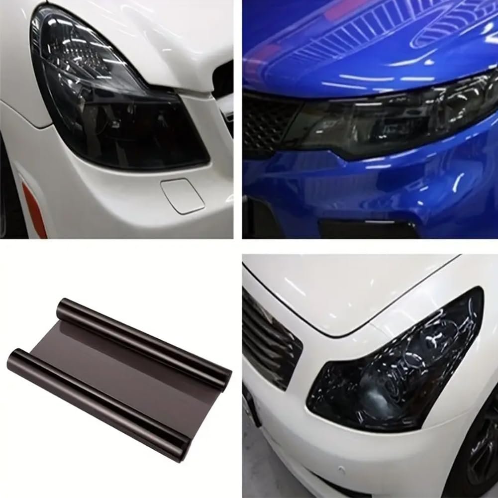 Scheinwerfer Folie Schwarz 30x150cm - Tönungsfolie Für Auto Lichter