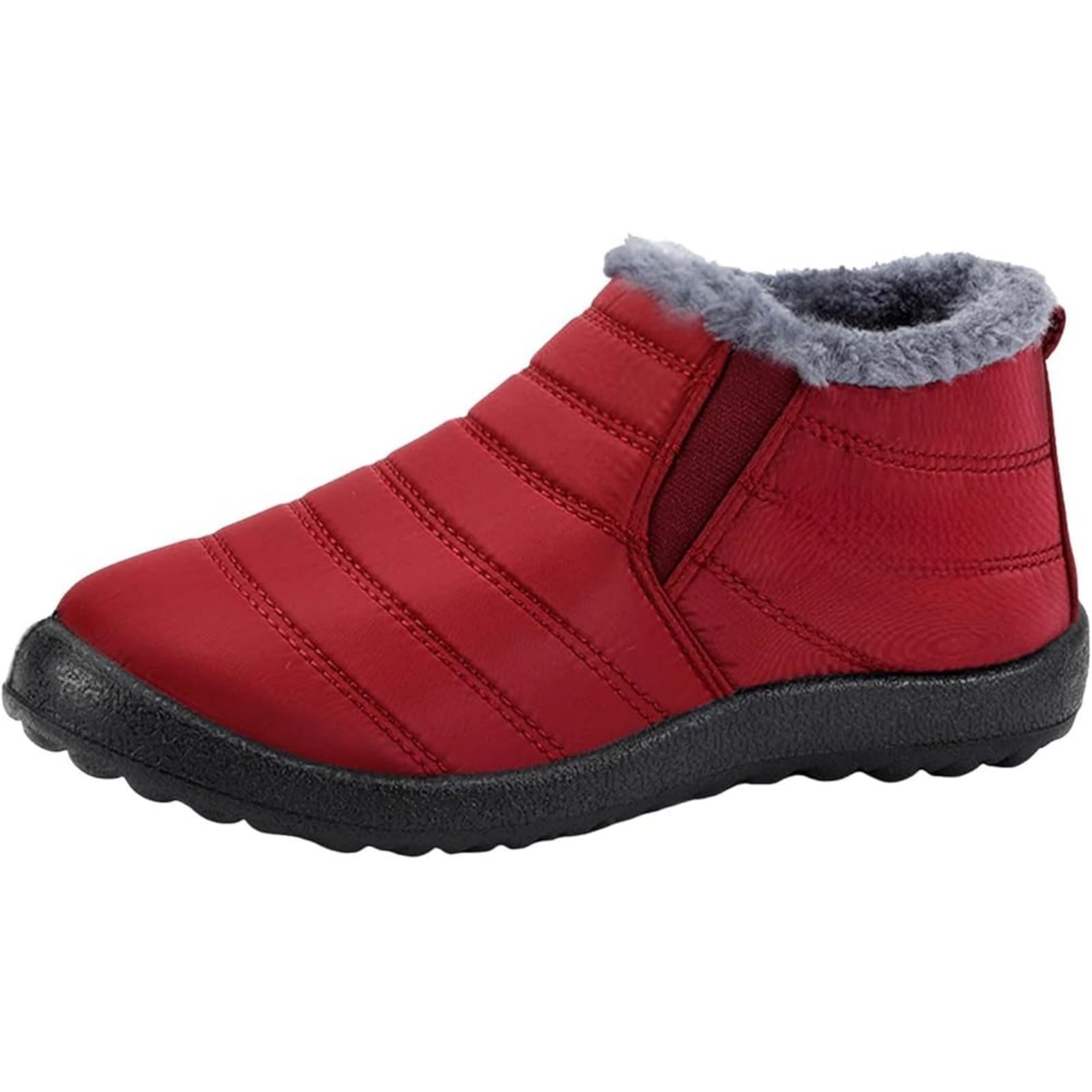 Winter Boots For Women Waterproof Snow Boots Fur Lined Warm Slip On Ankle Booties Comfortable Walking Outdoor Sneaker
