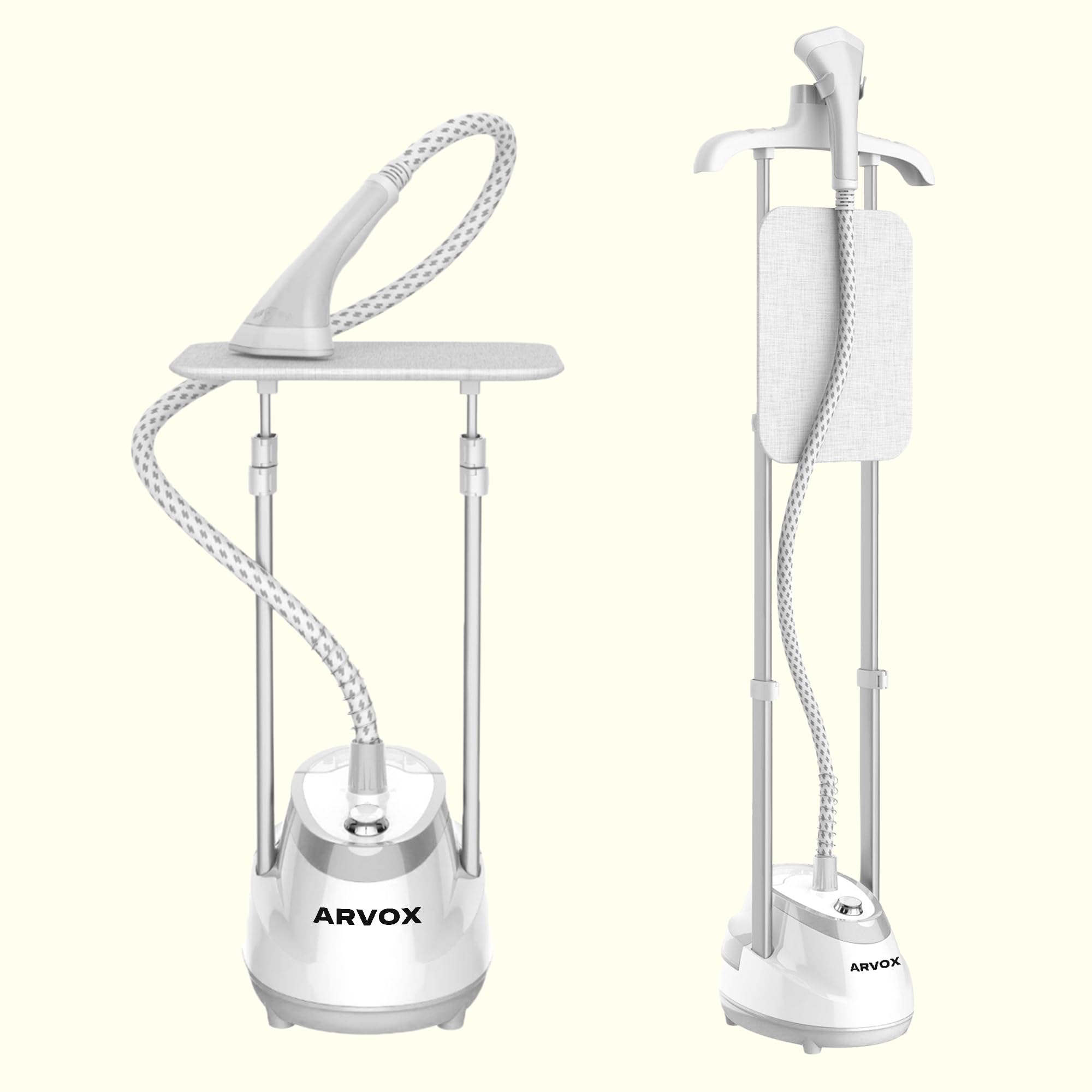 Arvox Ease Standing Iron Garment Steamer 2000 W| 1.6L Detachable Water Tank| Variable Control Knob| Adjustable Iron Board| Vertical & Horizontal Steaming up to 35g/min| 28 sec Fast Heating (B0DDPZTCV3) Amazon Price History, Amazon Price Tracker