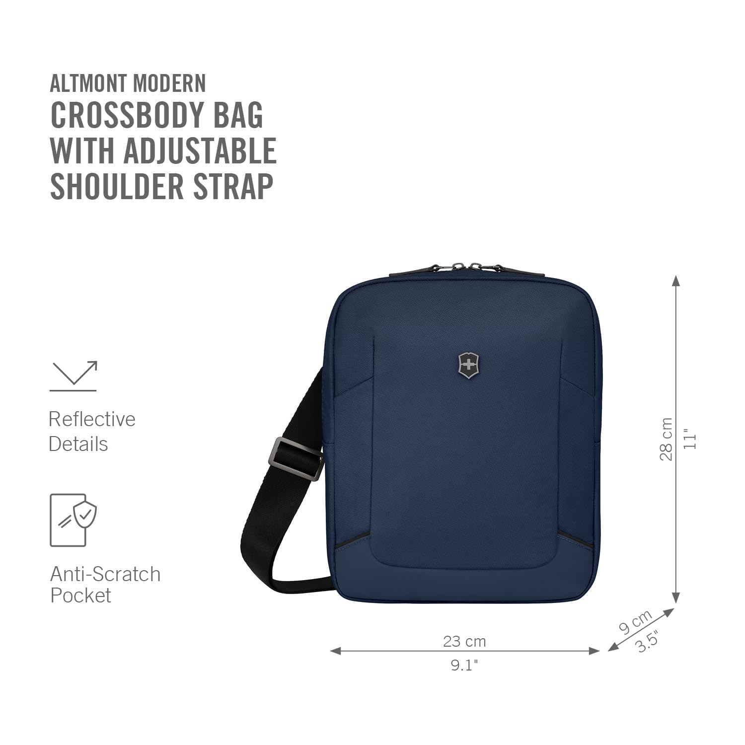 Victorinox Altmont Modern Sling Bag, bandolera compacta, correa ajustable, prácticos compartimentos interiores, mujer/hombre