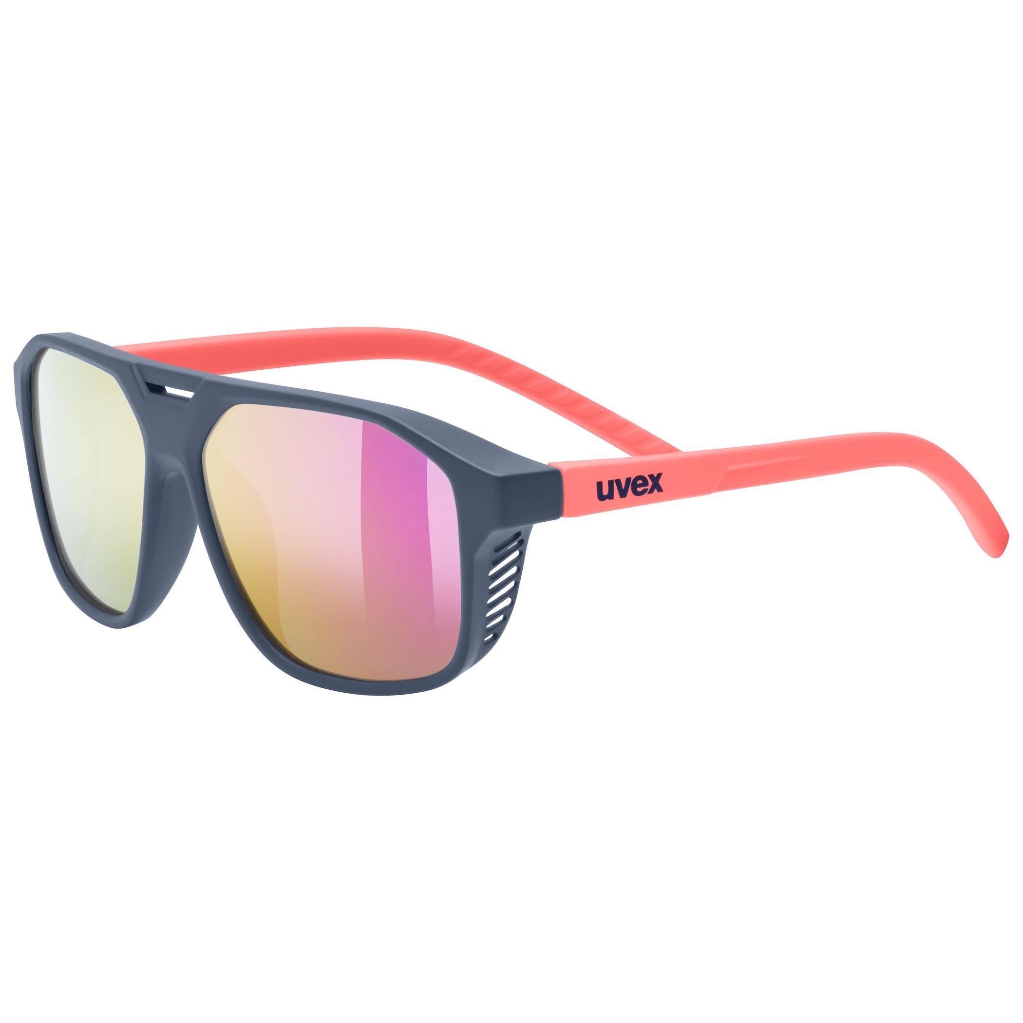 Uvex cosmic - sports glasses for kids - 100% UVA-, B, C protection - contrast enhancing - blue-red matt/mir.purple - one size