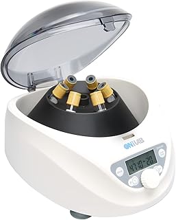 Lab PRP Benchtop Centrifuge 6x15mL/10mL/7mL/1.5-5ml, 300-5000rpm(Max. 2600xg RCF),LCD Digital Desktop Lab Centrifuge Timer 30sec-99min, Two Quick Start Programs