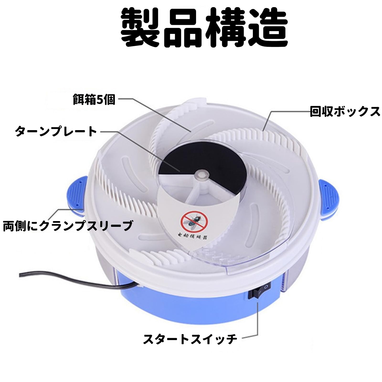 Amazon | 【2023年新型強力版】 コバエ取り 自動ハエ取り器 撃殺虫器
